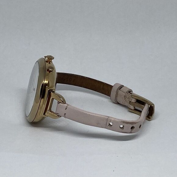 Fossil Q FTW5023 Womens Annette Pink Leather Analog Dial Hybrid Smartwatch CM631 - Picture 9 of 12